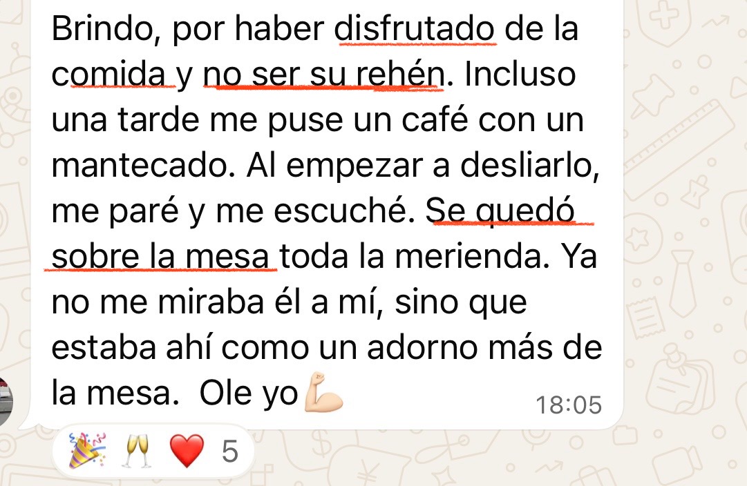 Mensaje de una alumna del Programa Amina