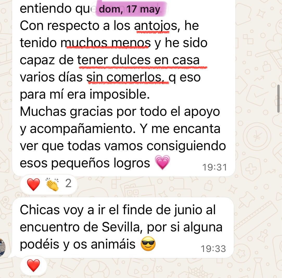 Mensaje de una alumna del Programa Amina